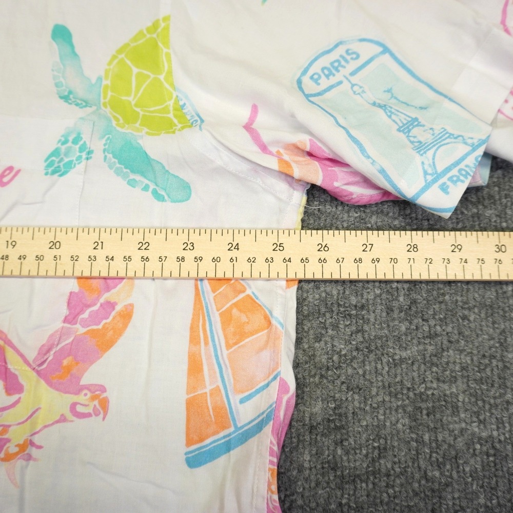 NEW Margaritaville Kenny Flowers Shirt Mens XXL White Changes In Latitude Rayon - Picture 6 of 10